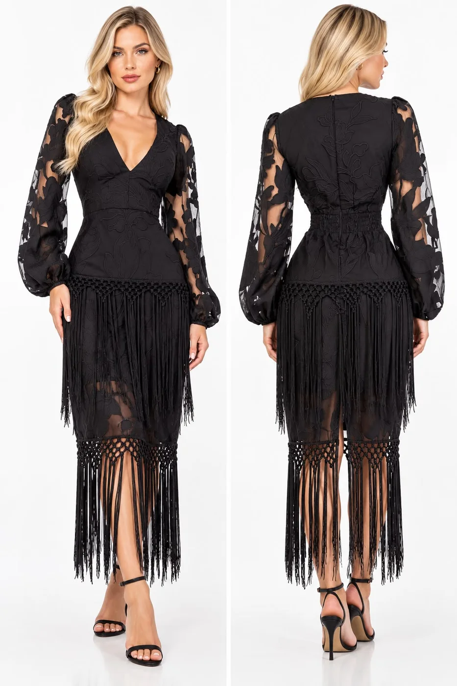 Vestido Midi Noir Seduction